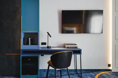 Telewizja i/lub zestaw kina domowego w obiekcie Stay inn Hotel Warszawa