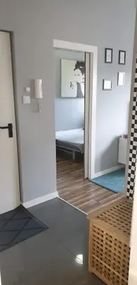 Łóżko lub łóżka w pokoju w obiekcie Apartament Złota 60- Warsaw