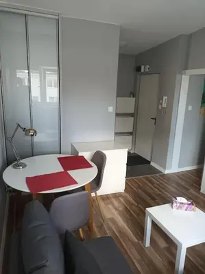 Część wypoczynkowa w obiekcie Apartament Złota 60- Warsaw