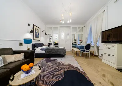 Telewizja i/lub zestaw kina domowego w obiekcie Apartament Żurawia street
