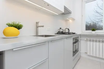 Kuchnia lub aneks kuchenny w obiekcie Warsaw Portofino Apartment by Noclegi Renters