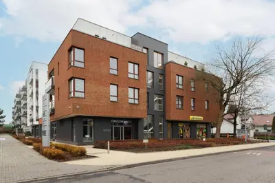 Budynek, w którym mieści się apartament