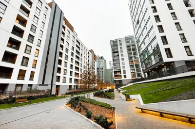 Budynek, w którym mieści się apartament