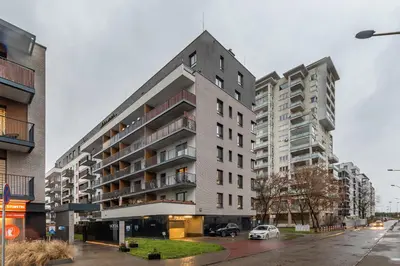 Budynek, w którym mieści się apartament