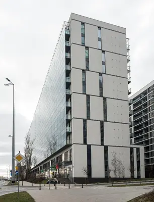 Budynek, w którym mieści się apartament