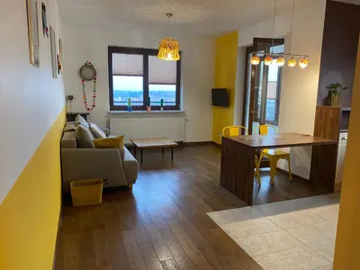 Część wypoczynkowa w obiekcie Sunny Life Apartment