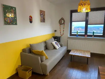 Część wypoczynkowa w obiekcie Sunny Life Apartment
