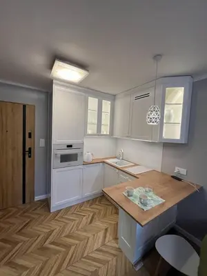 Kuchnia lub aneks kuchenny w obiekcie Apartament w Centrum Warszawy III