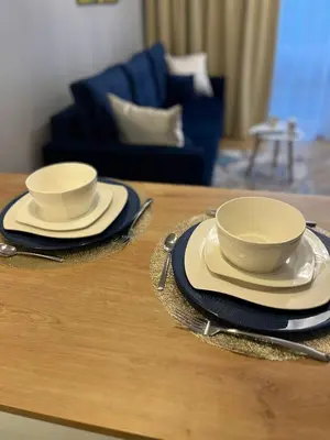 Część wypoczynkowa w obiekcie Apartament w Centrum Warszawy III