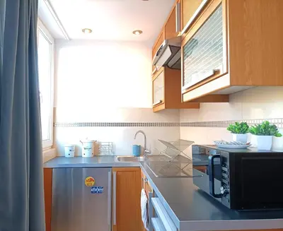 Kuchnia lub aneks kuchenny w obiekcie Rental Apartment Trębacka