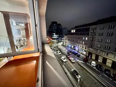 Widok na miasto Warszawa z tego apartamentu