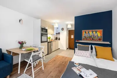 Kuchnia lub aneks kuchenny w obiekcie ShortStayPoland Okrąg (B107)
