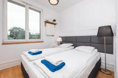 Łóżko lub łóżka w pokoju w obiekcie Apartament Polna by Your Freedom