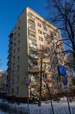 Budynek, w którym mieści się apartament