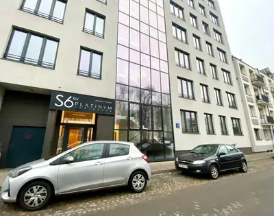 Plan piętra w obiekcie K22 Slawinska 504 Apart in the Warsaw