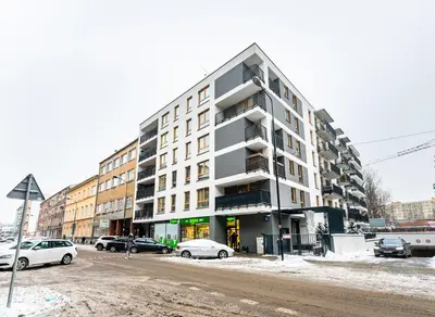 Budynek, w którym mieści się apartament