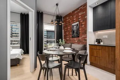 Część wypoczynkowa w obiekcie AYCON APARTMENTS by WARSAW