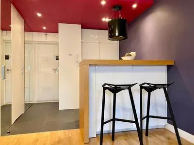 Kuchnia lub aneks kuchenny w obiekcie K22 Apartments centrum Warszawy