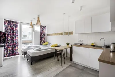 Kuchnia lub aneks kuchenny w obiekcie Labo Apartment Graniczna