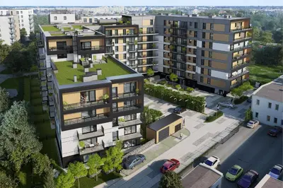 Budynek, w którym mieści się apartament