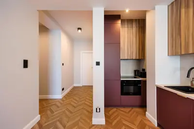 Kuchnia lub aneks kuchenny w obiekcie Remarkable City Centre Apartment by BookingHost