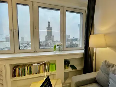 Część wypoczynkowa w obiekcie PALACE 3 WiFi 65'TV Netflix HBO Disney AppletTV