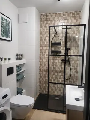 Łazienka w obiekcie Apartament BOHEMA na Szwedzkiej, METRO