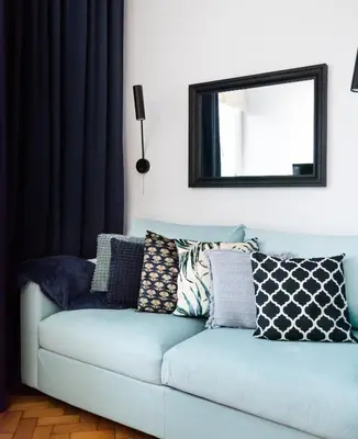 Część wypoczynkowa w obiekcie Żelazna Blue Corner Studio by BookingHost