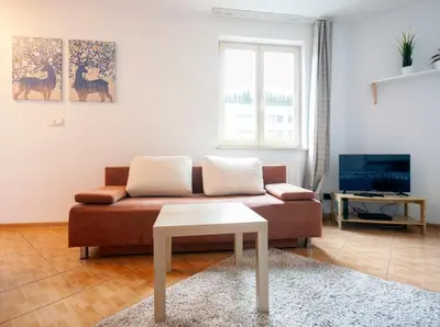 Telewizja i/lub zestaw kina domowego w obiekcie Warsaw-Aparts Bukowińska 8