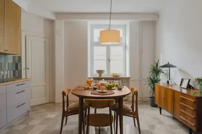 Kuchnia lub aneks kuchenny w obiekcie Warsaw Concierge Targowa