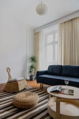 Część wypoczynkowa w obiekcie Warsaw Concierge Targowa