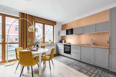 Kuchnia lub aneks kuchenny w obiekcie P&O Apartments Okrzei - Stara Praga
