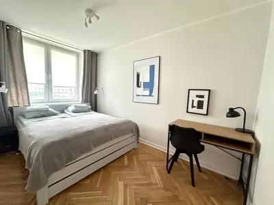 Łóżko lub łóżka w pokoju w obiekcie OhMyHome - Platynowa