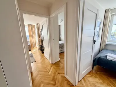 Łóżko lub łóżka w pokoju w obiekcie OhMyHome - Platynowa