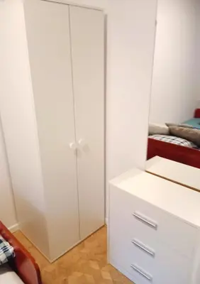 Łóżko lub łóżka w pokoju w obiekcie ROOM Bohaterów Września - Blisko Blue City