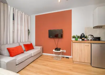 Kuchnia lub aneks kuchenny w obiekcie Central Apartments Grzybowska