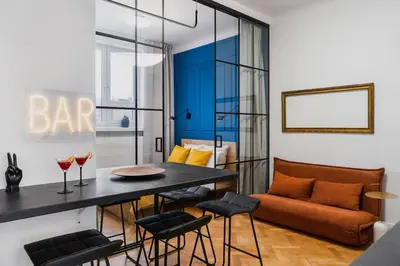 Część wypoczynkowa w obiekcie Warsaw Concierge Praga Centrum