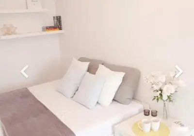Łóżko lub łóżka w pokoju w obiekcie ViviAppartments, Warsaw, Targowek