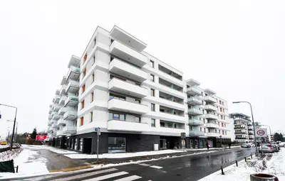 Budynek, w którym mieści się apartament