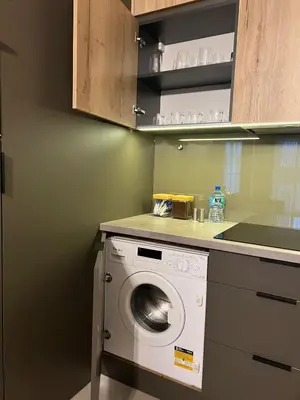 Kuchnia lub aneks kuchenny w obiekcie Apartament WARSZAWA Rondo Daszyńskiego Kolejowa EXPO