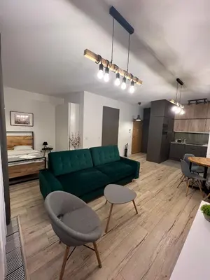 Kuchnia lub aneks kuchenny w obiekcie Apartament WARSZAWA Rondo Daszyńskiego Kolejowa EXPO