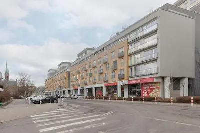 Budynek, w którym mieści się apartament