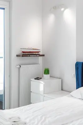 Łóżko lub łóżka w pokoju w obiekcie Kasprzaka 29 B-C by Homeprime