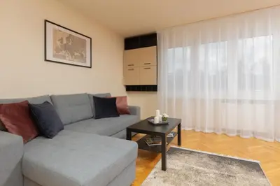 Część wypoczynkowa w obiekcie Karmelicka City Studio Apartment by Noclegi Renters