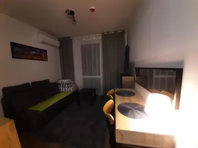 Część wypoczynkowa w obiekcie Apartament Zachód