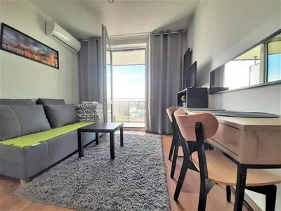 Część wypoczynkowa w obiekcie Apartament Zachód
