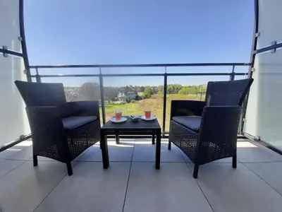 Część wypoczynkowa w obiekcie Apartament Zachód