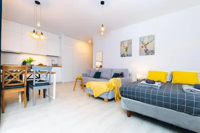 Część wypoczynkowa w obiekcie Sempre Warszawa-Smart TV-Netflix-Amazing location