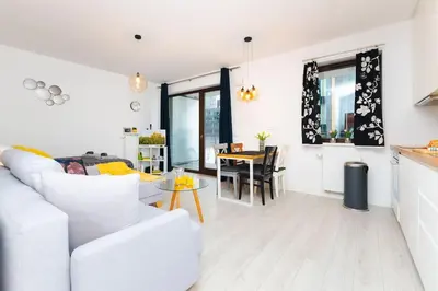 Część wypoczynkowa w obiekcie Sempre Warszawa-Smart TV-Netflix-Amazing location