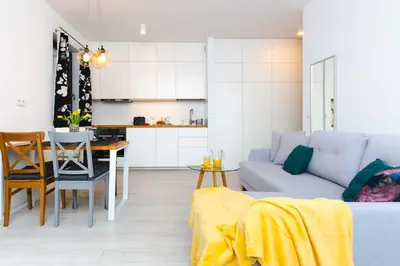 Kuchnia lub aneks kuchenny w obiekcie Sempre Warszawa-Smart TV-Netflix-Amazing location